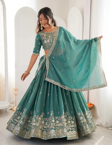 Lehenga choli frau indien - frau, blau