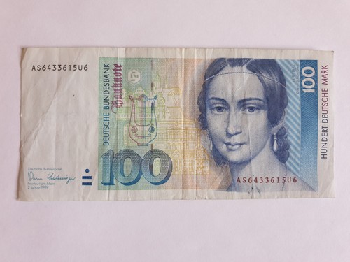 100 banknote deutsche - dm,