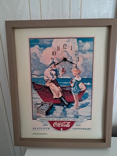 Coca cola wanduhr 30cm - coca-cola, 38×30cm