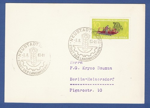 Ddr beleg 1963 - 1963,, neustadt
