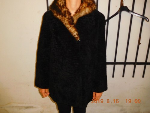 Pelzjacke mit pelzkragen - pelzjacke,