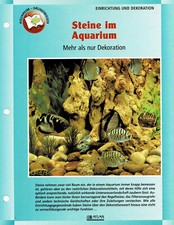Steine im Aquarium / Aquariuminfokarte