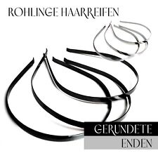 Haarreifen Rohling Silber