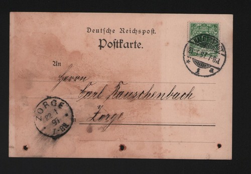 Halberstadt postkarte 1897 - halberstadt,,