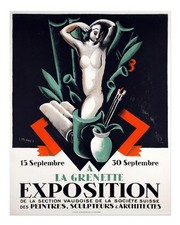 Vintage Ausstellungswandkunst