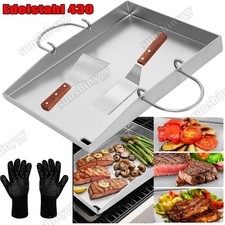 Edelstahl grillplatte set - edelstahl, |
