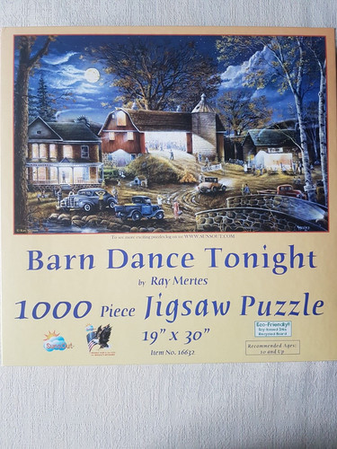 Puzzle jigsaw barn dance - , dance"