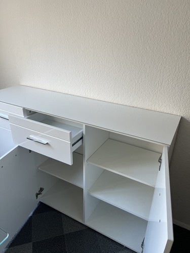 Kommode weiß hochglanz - weiß,