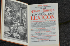 Antiquariat alt antik Hübners reales Staats Zeitungs Lexicon 1739 BITTE LESEN