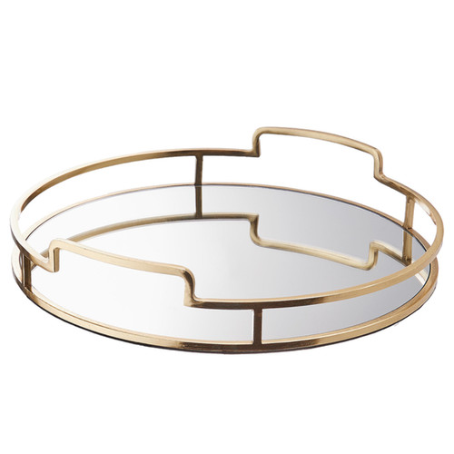 Tablett art deco aluminium - deco,