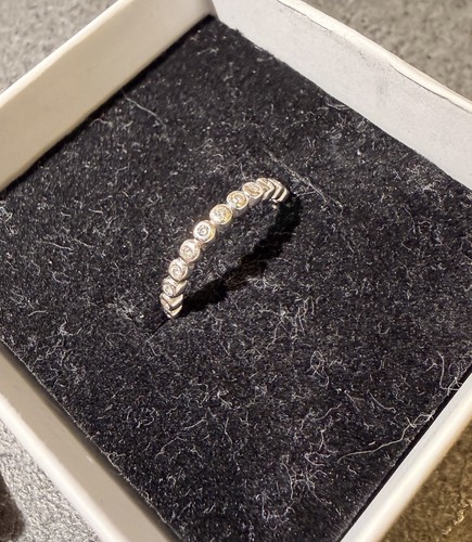 Weißgoldring mit - weißgoldring, (585)