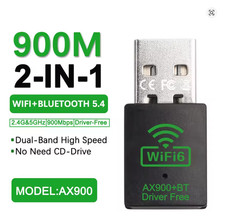 AX900 WiFi 6 Bluetooth 5.4 USB