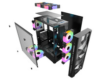 Glas Gaming Midi Tower PC ATX Micro-ATX Mini-ITX Gehäuse Gamer Case USB 3.0 ICE