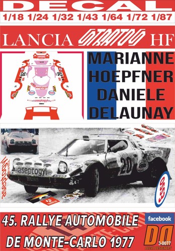 Decal lancia stratos - decal,