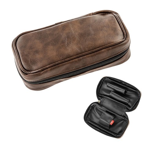 Pfeifentasche schwarz braun - schwarz, |