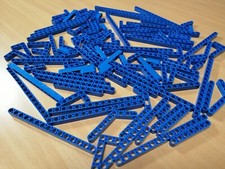 LEGO TECHNIC 100 Stück Liftarme blau / Lochstangen Technik Konvolut