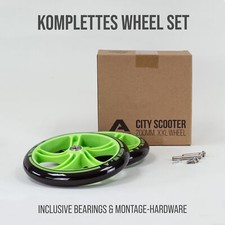 200 mm Ersatzräderset für City Scooter - Phantom / Spectre wahlweise LED Räder