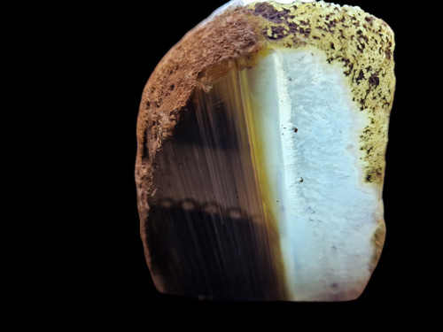 Achat-Geode-Teelichthalter