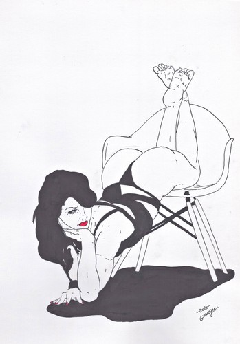 Akt nude naked - woman, frau