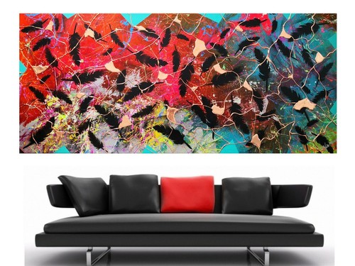 Weise xxl acryl bild abstrakt - xxl,