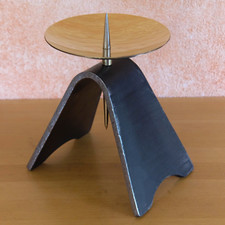 4,2kg XXL groß Kerzenständer Kerzenleuchter Einzelstück Handarbeit Messing Stahl