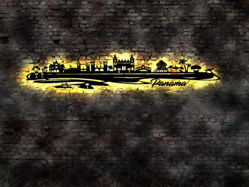 Led deko panama poster - 3d,