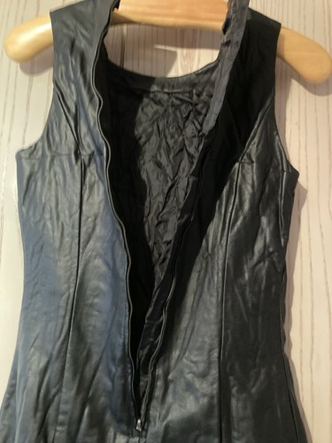 Kleid lederimitat 36 - kleid, gr