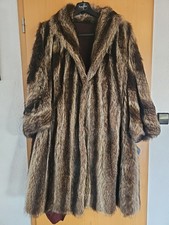 Pelzmantel Waschbär Echtpelz