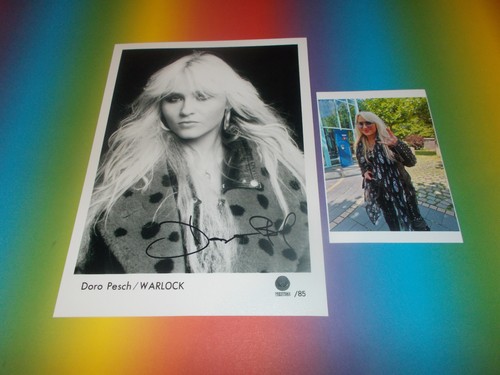 Doro pesch warlock - doro, signed