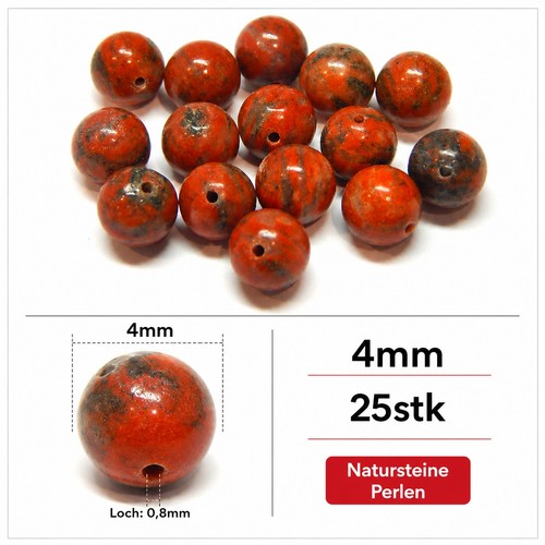 Rot jaspis edelstein - rot, perlen