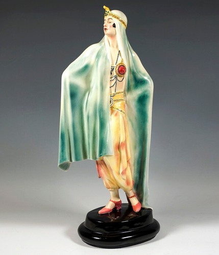 Goldscheider art deco figur - art,
