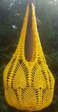 TASCHE NETZ "SOMMERSONNE" 9 gehäkelt v.OmaEle