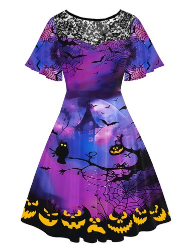 Halloween kleid damen lila - halloween,