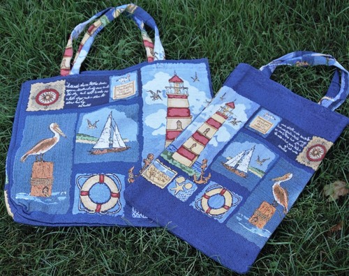 Leuchtturm gobelin tote - gobelin, bag