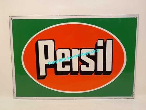 Emailschild persil beidseitig - emailschild,