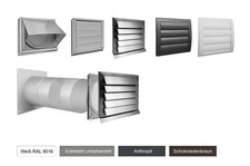 Edelstahl Mauerkasten Mauerdurchführung Wanddurchführung Abluft Ø 100 125 150