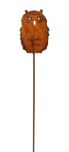 Rost gartenstecker eule 110 - gartenstecker, cm