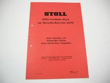 Original Prospekt Stoll