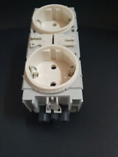 Tehalit/Hager Kanalsteckdose G4440 2-fach, Schuko drehbar W-GST 18,  *neu*