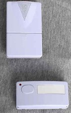 50m FUNKKLINGEL Funk-Gong+Vibro-Alarm 80dB Funkgong mit Gürtel-Clip 