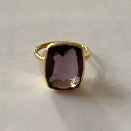 Ring mit farbstein amethyst - farbstein,