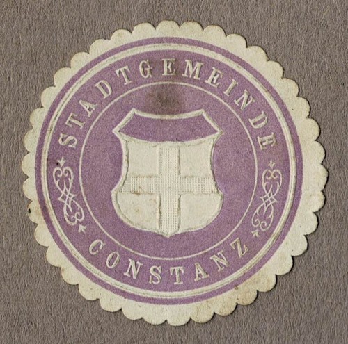 Siegelmarke baden - siegelmarke,