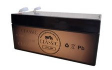 Oldtimerbatterie Gel 12V 3,4Ah 0811 00811 Gehäuse MZ AWO EMW BMW Zündapp Maico