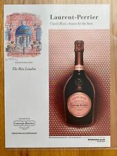 Laurent Perrier Rosé Champagne The Ritz London Original 2021 Ad Werbung Reklame