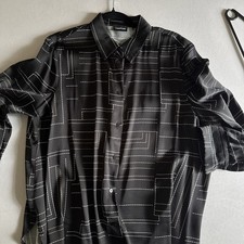 Schwarz Gemusterte Bluse