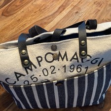 Wunderschöne Campomaggi Tasche Leder / Canvas superselten! NEU!!!!!