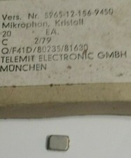 1 Stck. Sprechkapsel  Mikrofonkapsel Kristall TELEMIT ELEKTRONIC GMBH NOS