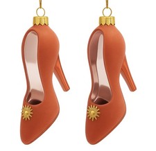 Weihnachtskugeln Christbaumschmuck Baumkugeln Figuren Schuhe High Heels Altrosa