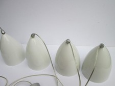 4 Stück Hängelampen Pendelleuchte TONGA Keramikglas Schirm hochwertig