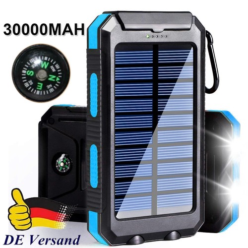 Solar power bank - power, 30000mah